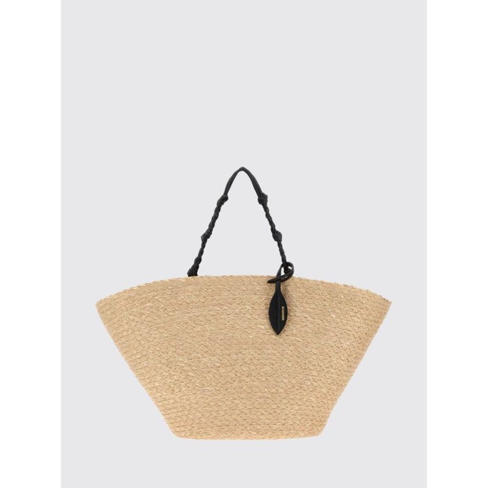 Jil Sander Women Jil Sander Large Tangle Raffia Tote Bag With Braided Handle